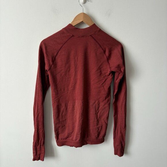 Lululemon Keep The Heat Thermal Long Sleeve Savannah Red Size Medium - Picture 6 of 6